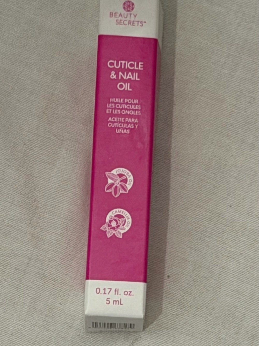 Beauty Secrets Cuticle & Nail Oil - Pink Packaging